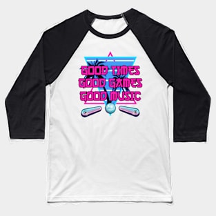 Vaporwave Aesthetic Style 80s Synthwave Retro Baseball T-Shirt